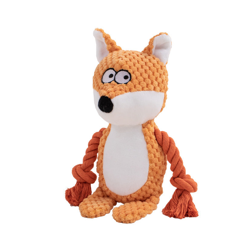 Pet Plush Sound Cotton Rope Tug Toys