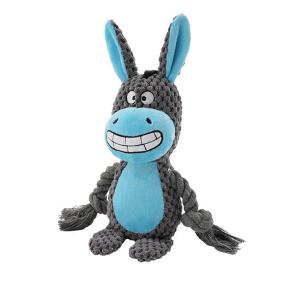 Pet Plush Sound Cotton Rope Tug Toys