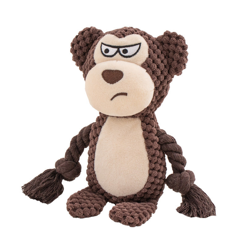 Pet Plush Sound Cotton Rope Tug Toys
