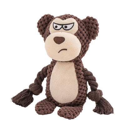 Pet Plush Sound Cotton Rope Tug Toys