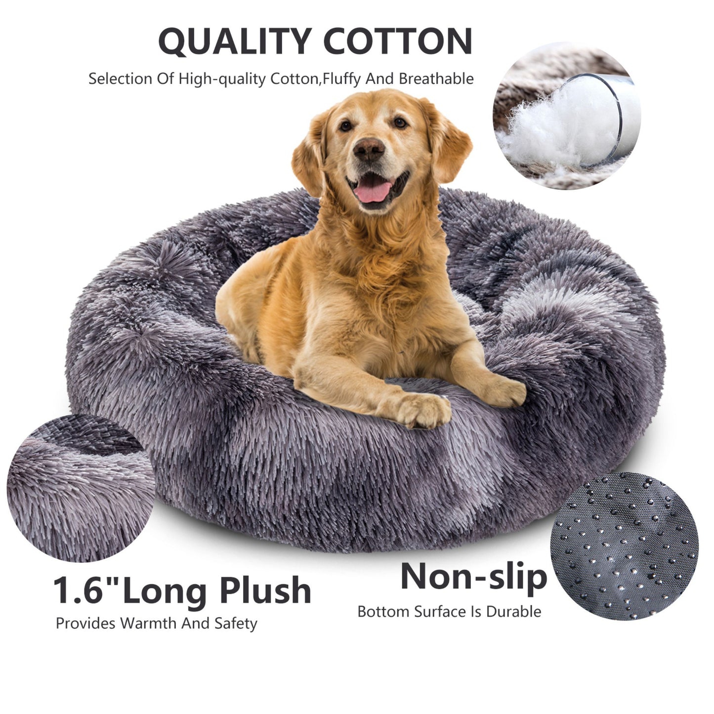 Plush Calming Pet Bed
