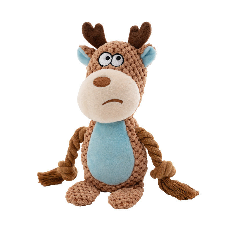 Pet Plush Sound Cotton Rope Tug Toys