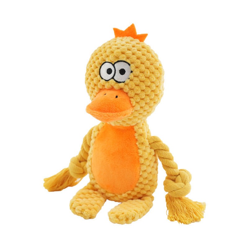 Pet Plush Sound Cotton Rope Tug Toys