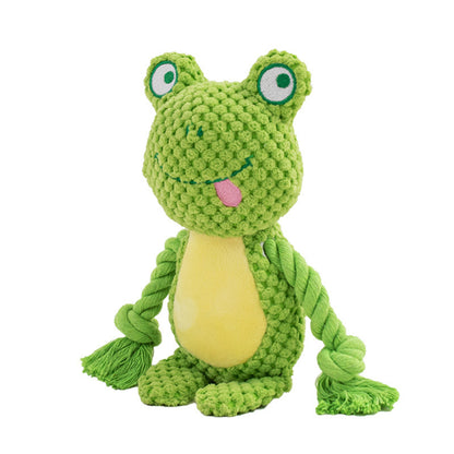 Pet Plush Sound Cotton Rope Tug Toys